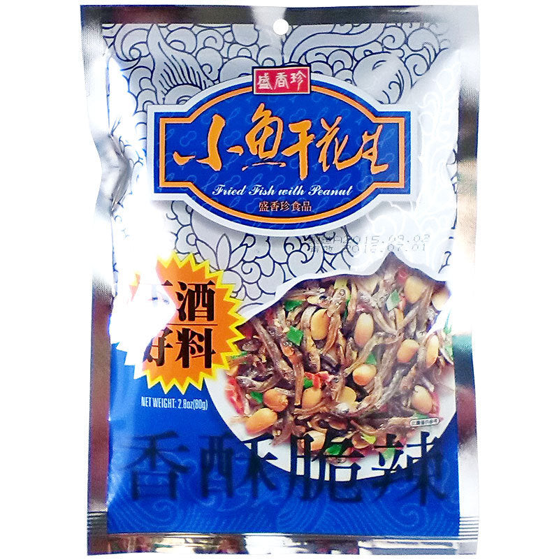 Taiwan Sheng Xiangzhen small fish dried peanuts 80g