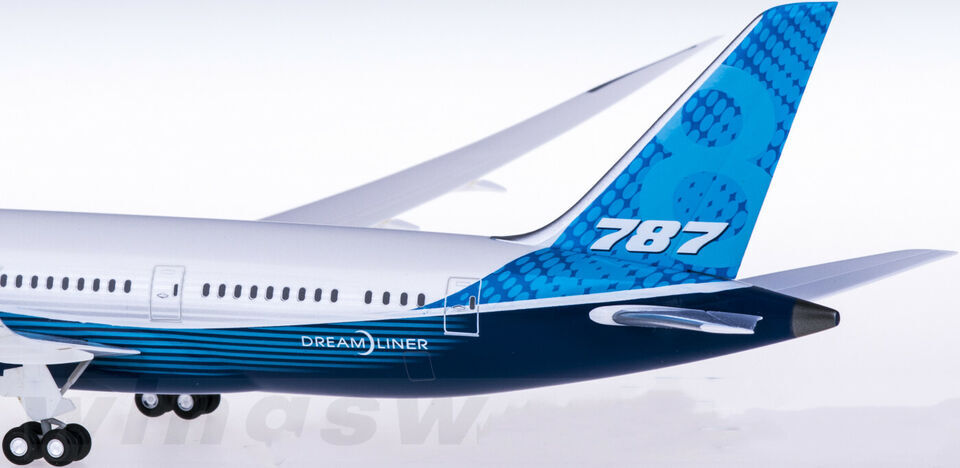 1:200 28CM Hogan Dream Liner BOEING 787-8 Passenger Airplane ABS Plastic Model