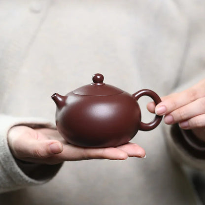 Chinese Yixing Purple Clay Teapot Handmade Xishi Tea Pot Kettle Zisha Teaware