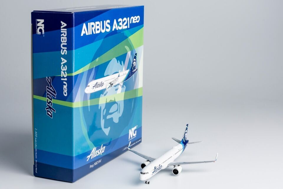 1:400 NG Model Alaska AIRBUS A321neo Passenger Airplane Diecast Aircraft Model