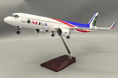 47CM 1:95 MEA AIRBUS A321NEO Passenger Airplane Landing Gear Resin Plane Model
