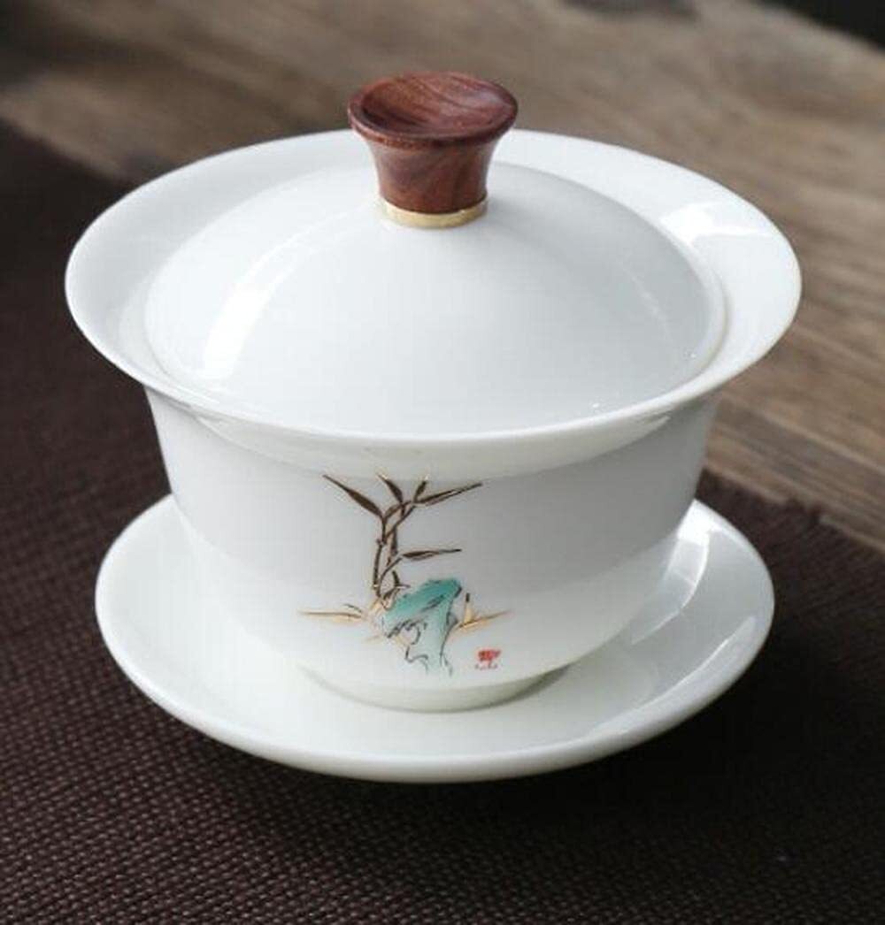 200ml Ceramic Gaiwan Household Bowl Tea Cup Tea Set Tea Cup Bowl Tea Decor