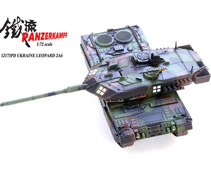 PANZERKAMPF 1/72 Leopard 2A6 Main Battle Tank Ukraine Customized Model