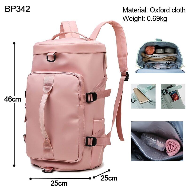 Women Shoulder Travel Backpack Lady Weekend Sports Luggage Bags Crossbody Bag