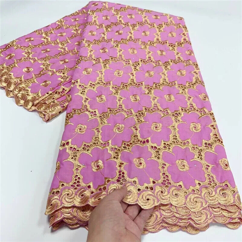 5 yard Swiss lace latest heavy beaded Embroidery 100% lace popular