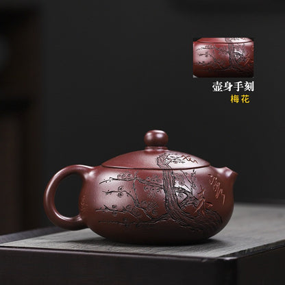 Yixing, China Handmade Purple Clay Pot Dark Fragrance Xishi Tea Making Set