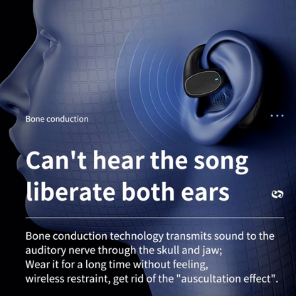 Bone Conduction Headphones Bluetooth 5.2 Wireless Open-Ear Earbuds Sport Headset