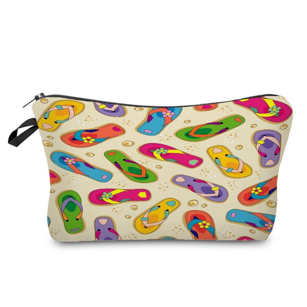 Leopard Printed Cosmetics Organizer Bag Storage Waterproof Makeup Purse Travel