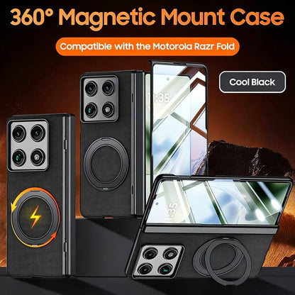 For Motorola Razr Fold Case Magnetic Ring Stand Hinge Rugged Protector Case