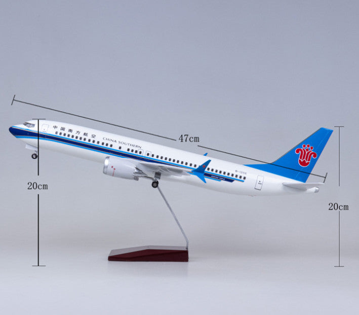 47CM 1:85 CHINA SOUTHERN BOEING 737 MAX Plane Landing gear Resin Aircraft Model