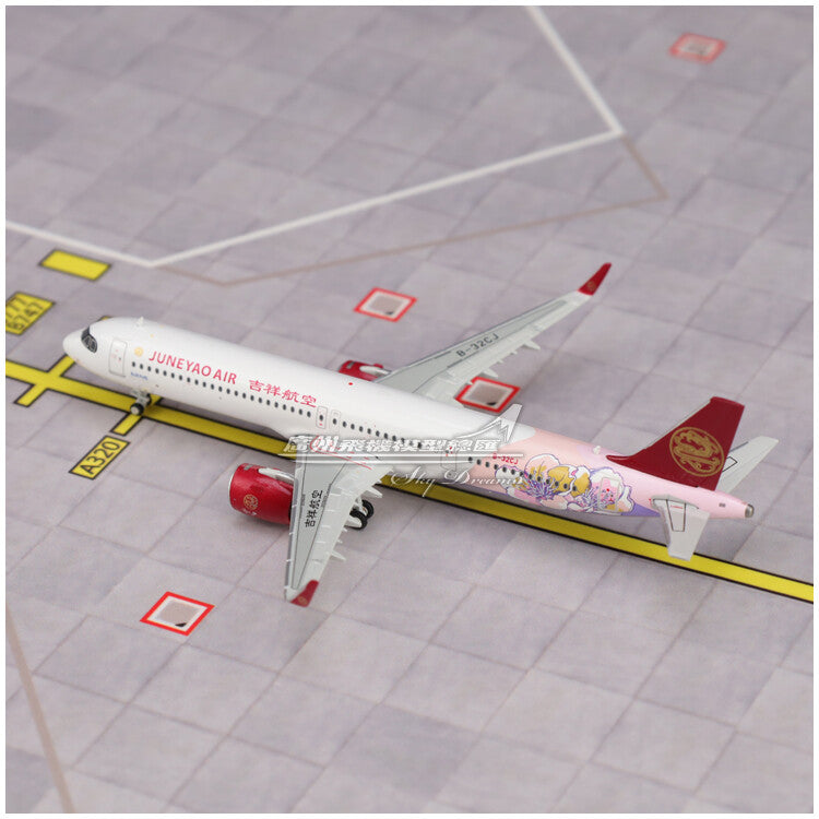 1:400 JC Wings Juneyao Airlines AIRBUS A321neo Passenger Airplane Diecast Model