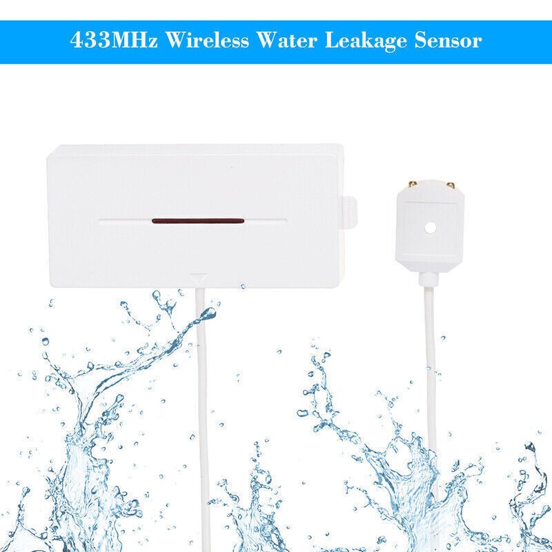 433MHz Wireless Water Leakage Sensor Detector Level Overflow Alarm Sensor