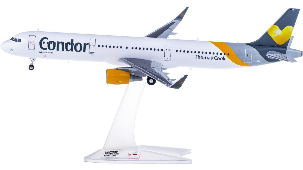 1:200 Herpa Condor AIRBUS A321 Passenger Airplane ABS Plastic Aircraft Model