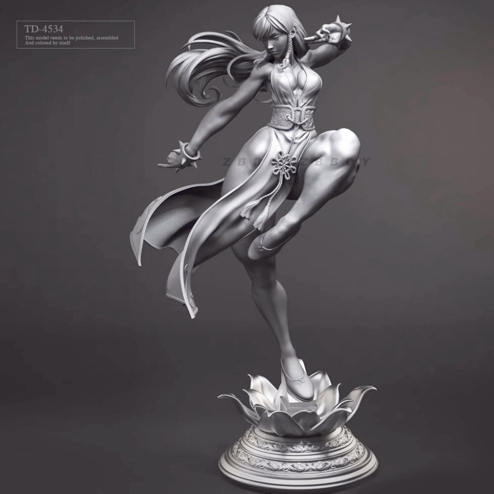 1/24 resin figure model kit Sexy hemline Chunli Unassembled Unpainted