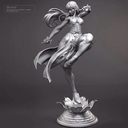 1/24 resin figure model kit Sexy hemline Chunli Unassembled Unpainted