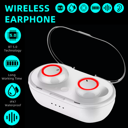 Bluetooth 5.0 Wireless Earbuds Headphone Headset Noise Cancelling TWS Waterproof