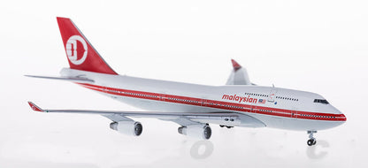 1:400 JC Wings Malaysian BOEING 747-400 Passenger Airplane Diecast Plane Model