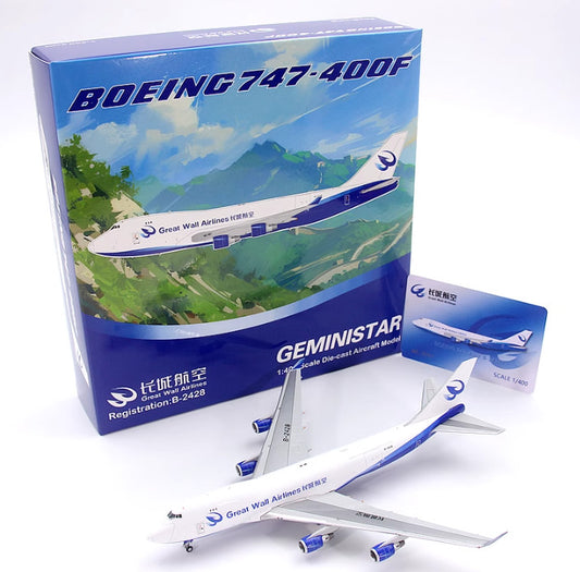 1/400 Great Wall Airlines Boeing B747-400F B-2428 Model Plane Decorative Gifts