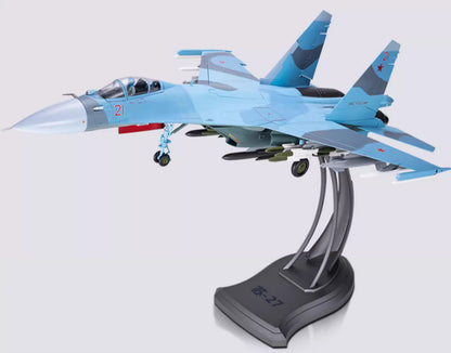 1:32 72CM Sukhoi SU-27 Fighter Aircraft Diecast Military Airplane Plane Model
