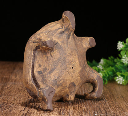 13.5*4.1cm China Yixing Zisha Clay Handmade Gongfu Tea Pet Tree Stool Teapot Pad