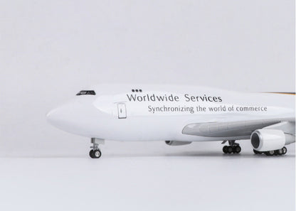 1:150 47CM UPS BOEING 747-400 Aeroplane Landing Gear Resin Aircraft Plane Model