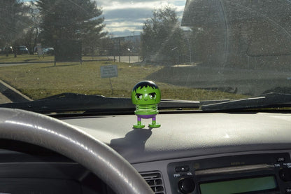Green Monster Bobblehead Figure Car Decoration - Cute Interior Decor Toy