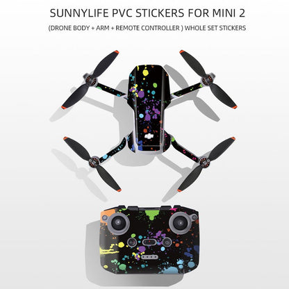 Waterproof Decals PVC Stickers Kit For DJI Mavic Mini 2 Drone Remote Controller-