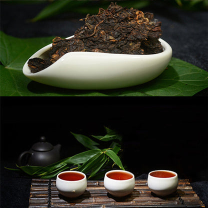 357g High Quality Pu-erh Tea Cooked Tea Cake Ripe Tea Organic Puer Tea Black Tea