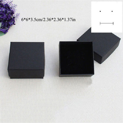 Fashion Ring Necklace Earring Bracelet Paper Bag Wedding Simple Jewelry Gift Box