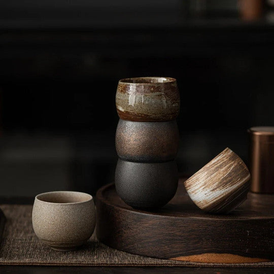 Ceramic Tea Cup Hand Brush Chinese Tea Cup