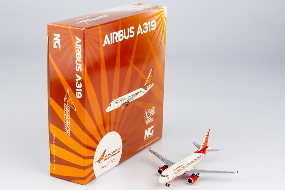 1:400 NG Model AIR INDIA AIRBUS A319 Passenger Airplane Diecast Aircraft Model