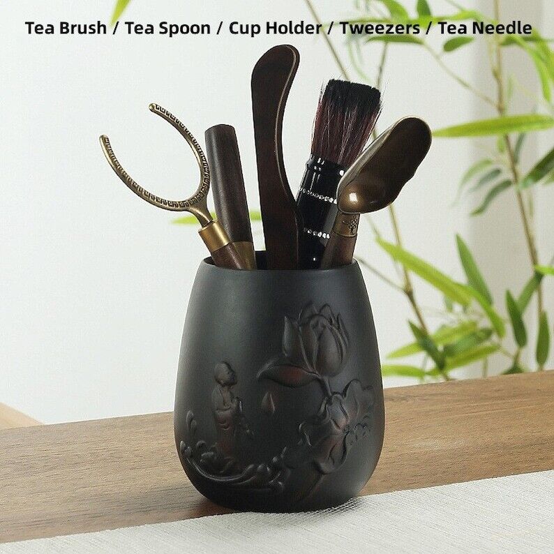 Black Ceramic Tea Ceramic Set And Canisters|Tea accessories