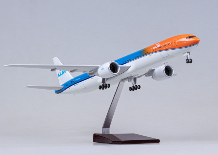 47CM 1:157 KLM BOEING 777-300ER Airplane Landing Gears Resin Aircraft Model