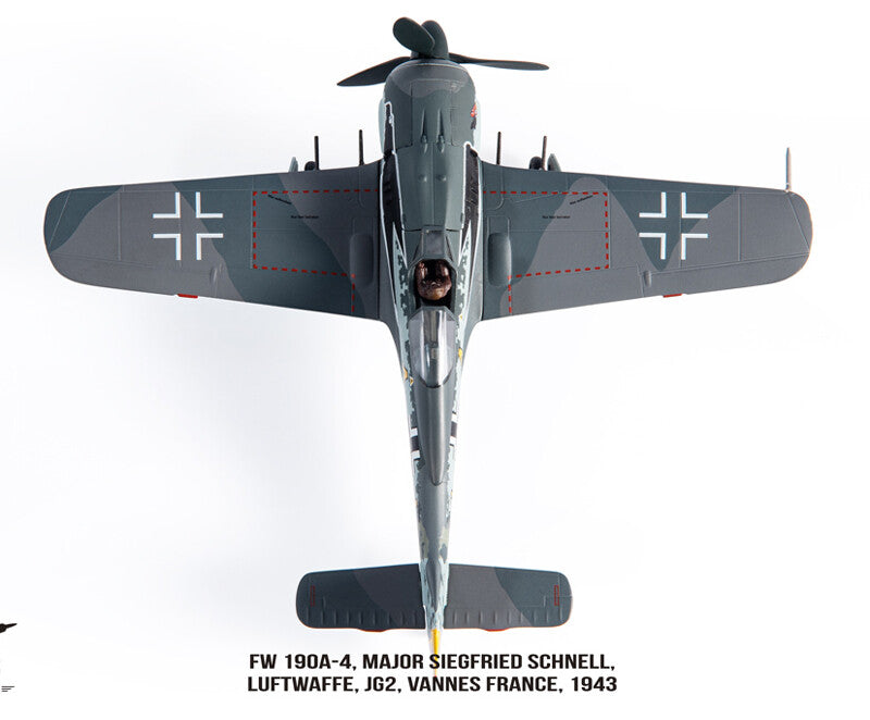 1:72 JC Wings FW 190A-4 JG2,VANNES FRANCE,1943 Fighter Diecast Aircraft Model