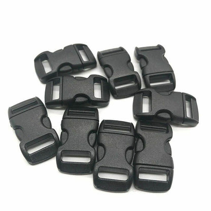 10Pcs Side Release Buckle Curved Paracord Dog Collar Strap Webbing Outdoor Camp