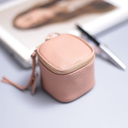 Genuine Leather Cosmetic Bag Cosmetic Case Makeup Clutch Toiletry Cosmetic Pouch