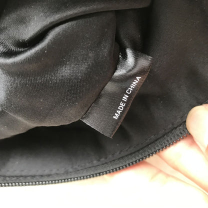 Makeup Cosmetic Bag Neoprene Purses 23.5*17 CM Black Storage Traveling Clutch