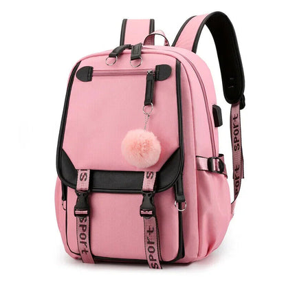 School Bags Teenage Girls Canvas Schoolbag Student Book Bag Teen School Backpack