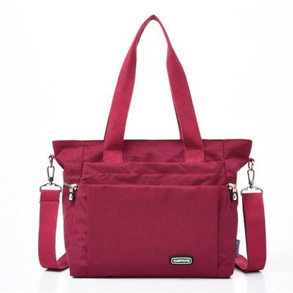 Fall Large Capacity Travel Shoulder Bag Canvas Casual Tote Purse Handbag Nylon