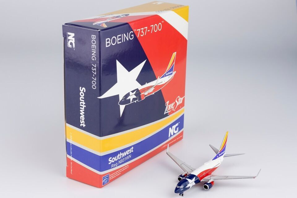 1:400 NG Model Southwest BOEING 737-700 Passenger Airplane Diecast Plane Model