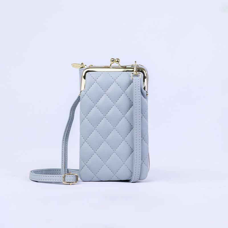 Embroidered Phone Shoulder Bag Mini Messenger Purse Outdoor Storage Wallet 1 PC