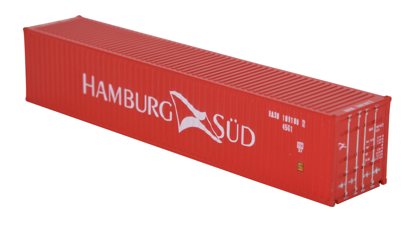 1:87 HAMBURG SUD 40GP Metal Shipping Container Model Toy Home Office Decor Gift