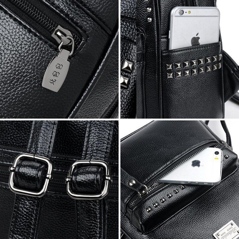 Backpack Stylish High Quality Student School Bags Multifunction 24*28*12 CM 1 PC