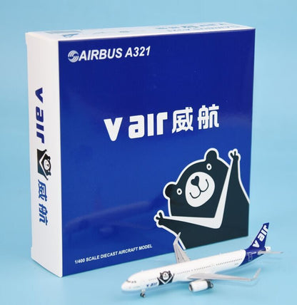 JC Wings V air for Airbus A321 B-22608 1/400 DIECAST Aircraft Pre-builded Model