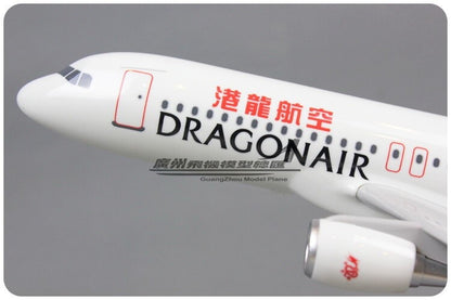 38CM DRAGONAIR AIRBUS A320 B-HSO Passenger Plane Airplane Resin Aircrarft Model