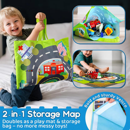 Electric Train Set for Toddlers with Steam Spray|Light&Music Magnetic Car Toy wi