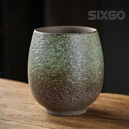 Coarse Pottery Kiln Change Tea Cup Single Cup Master Cup Retro Kung Fu Tea Set