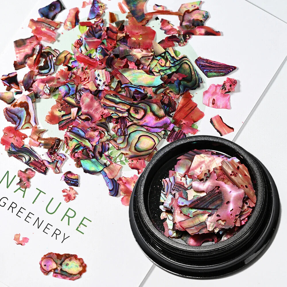 Nail Art Charms Flakes Abalone 3D Irregular Slice Shell Stone DIY Manicure Decor