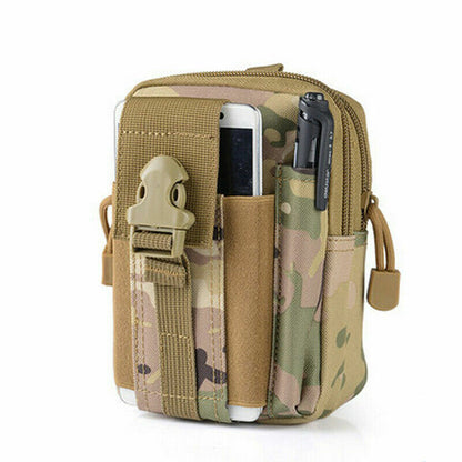 Men Waist Pack Bum Bag Black Pouch Waist Packs Molle Nylon Wallet Travel Tool
