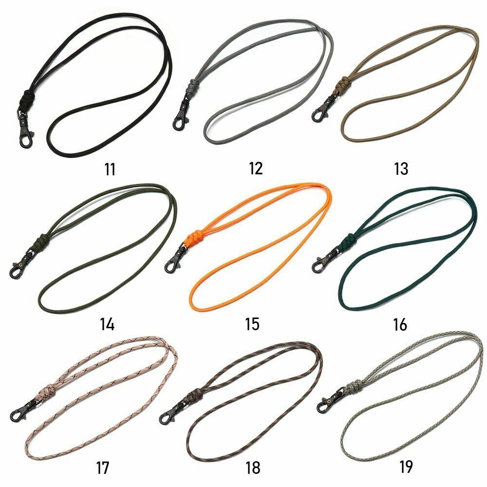 46CM 1 PC Paracord Keychain Lanyard Metal Triangle Buckle Outdoor Cord Carabiner